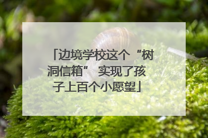 边境学校这个“树洞信箱” 实现了孩子上百个小愿望
