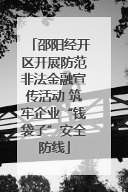 邵阳经开区开展防范非法金融宣传活动 筑牢企业“钱袋子”安全防线