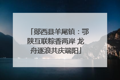 郧西县羊尾镇：鄂陕互联粽香两岸 龙舟逐浪共庆端阳