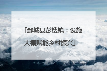 鄄城县彭楼镇：设施大棚赋能乡村振兴