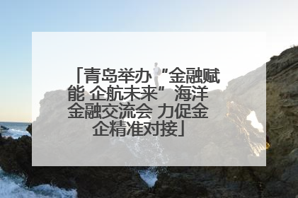 青岛举办“金融赋能 企航未来”海洋金融交流会 力促金企精准对接
