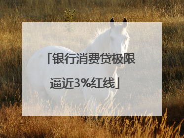 银行消费贷极限逼近3%红线