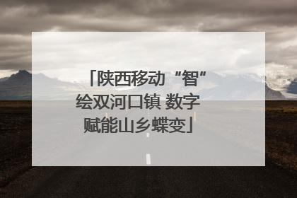 陕西移动“智”绘双河口镇 数字赋能山乡蝶变