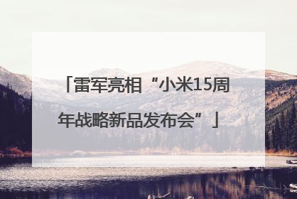 雷军亮相“小米15周年战略新品发布会”