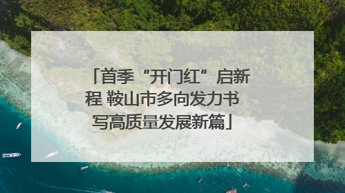 首季“开门红”启新程 鞍山市多向发力书写高质量发展新篇