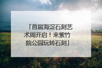 首届海淀石刻艺术周开启！来紫竹院公园玩转石刻