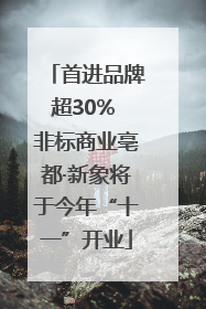 首进品牌超30% 非标商业亳都·新象将于今年“十一”开业