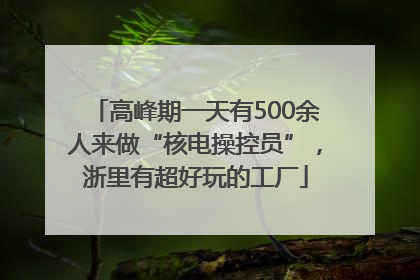 高峰期一天有500余人来做“核电操控员”，浙里有超好玩的工厂