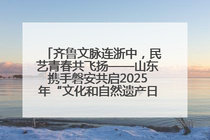 齐鲁文脉连浙中，民艺青春共飞扬——山东携手磐安共启2025年“文化和自然遗产日”系列活动