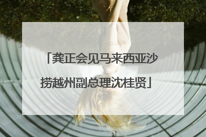 龚正会见马来西亚沙捞越州副总理沈桂贤