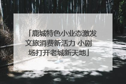 鹿城特色小业态激发文旅消费新活力 小剧场打开老城新天地