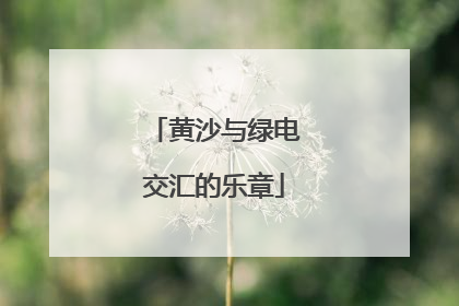 黄沙与绿电交汇的乐章