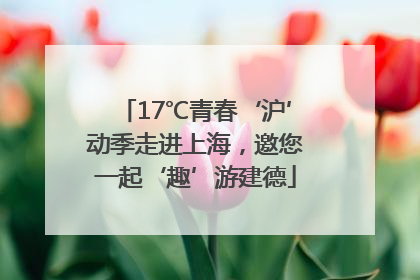 17℃青春‘沪’动季走进上海，邀您一起‘趣’游建德