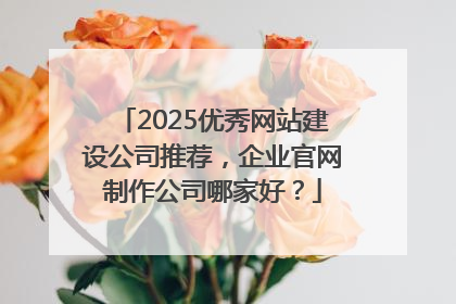 2025优秀网站建设公司推荐，企业官网制作公司哪家好？