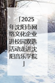 2025年沈阳市网络文化企业进校园双选活动走进沈阳音乐学院