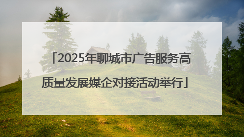 2025年聊城市广告服务高质量发展媒企对接活动举行