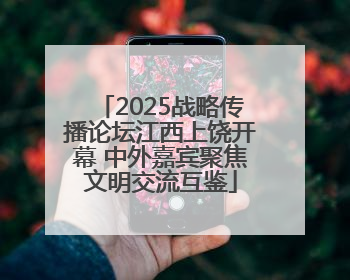 2025战略传播论坛江西上饶开幕 中外嘉宾聚焦文明交流互鉴