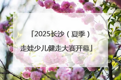2025长沙（夏季）走娃少儿健走大赛开幕