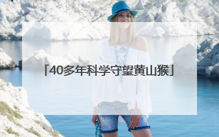 40多年科学守望黄山猴