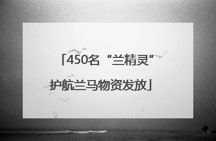 450名“兰精灵”护航兰马物资发放