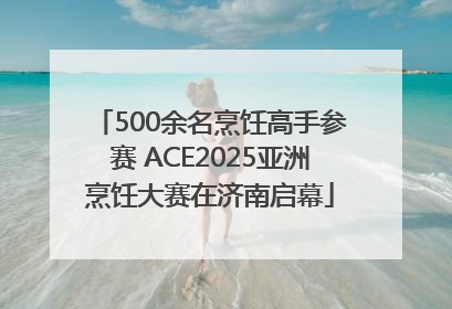 500余名烹饪高手参赛 ACE2025亚洲烹饪大赛在济南启幕