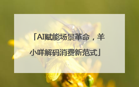 AI赋能场景革命，羊小咩解码消费新范式